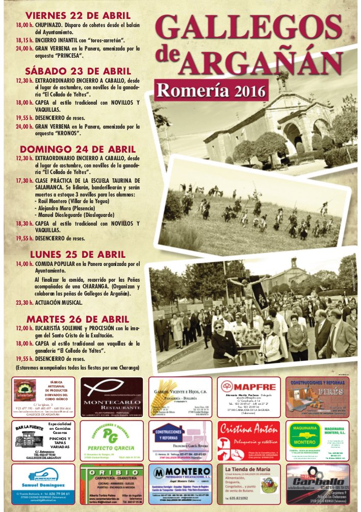 Romería en honor al Santo Cristo de la Exaltación 2016 Gallegos de Argañán